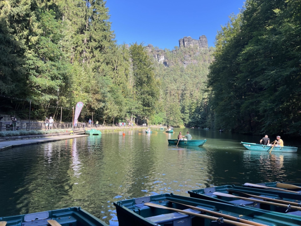 Chorwanderung mit Kindern zur Felsenbühne Rathen und zum Amselsee
