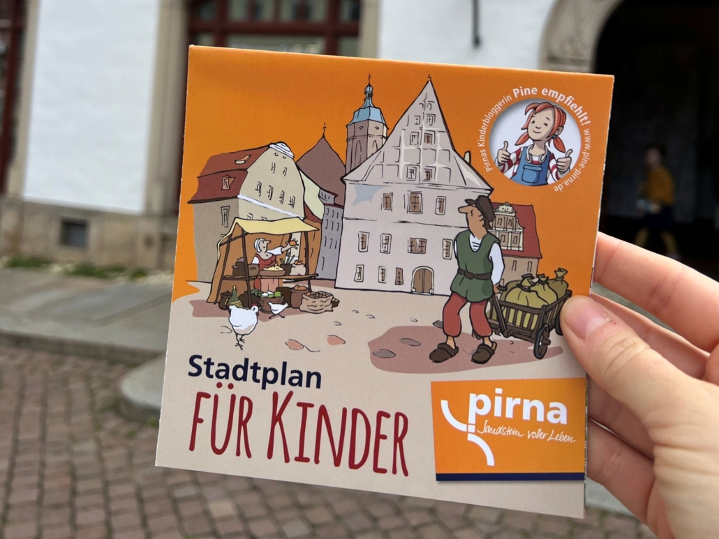 Familienausflug nach Pirna in der sächsischen Schweiz: perfekt mit dem Stadtplan für Kinder