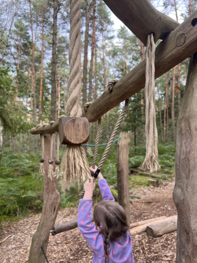 Der Kletterparcour - der Favorit der Kinder auf unserem Familienausflug